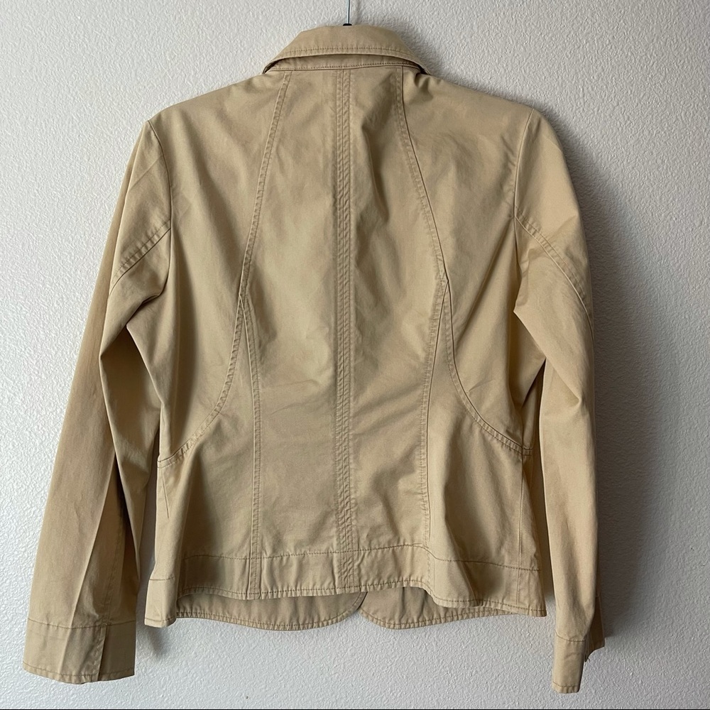 Pendleton Petite Beige Jacket 100% Cotton - image 8